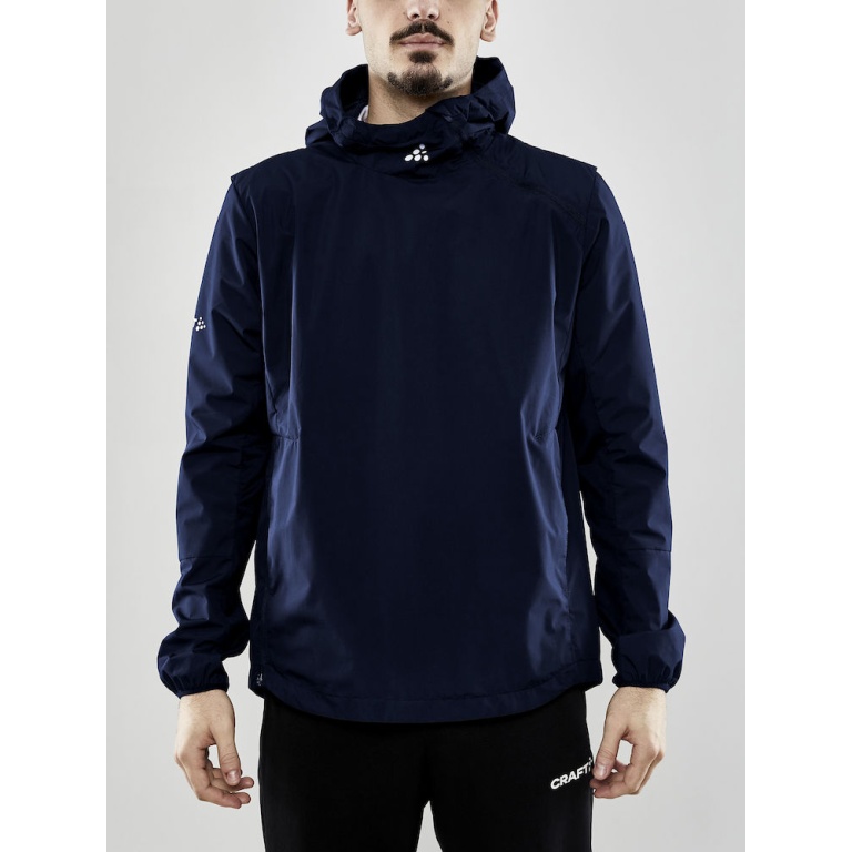 Craft Sportowa kurtka treningowa Zaero Anorak 3.0 (lekka, wiatro- i wodoodporna) granatowa męska